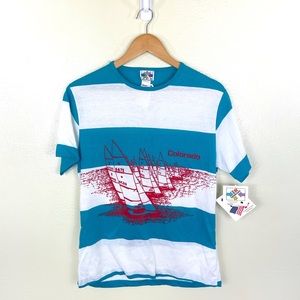 80s Striped Colorado Tourist Tee